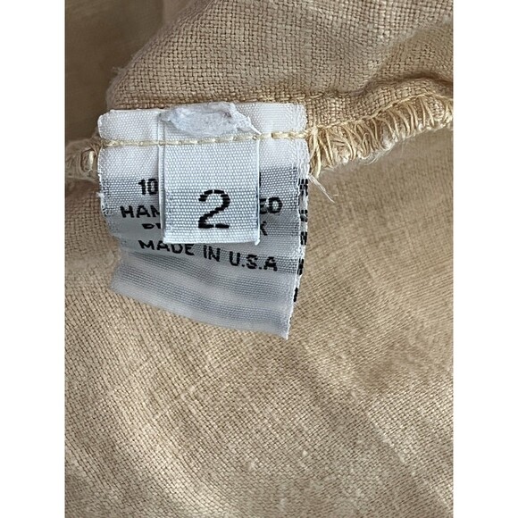 Vintage J Jill Blouse Shirt Top Tunic Women 2X 100% Linen Button Up Hand Dye USA - Picture 5 of 9